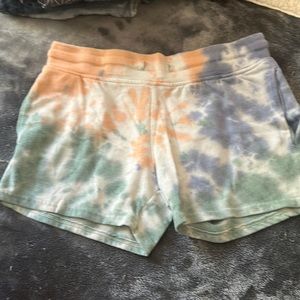 Tie die shorts